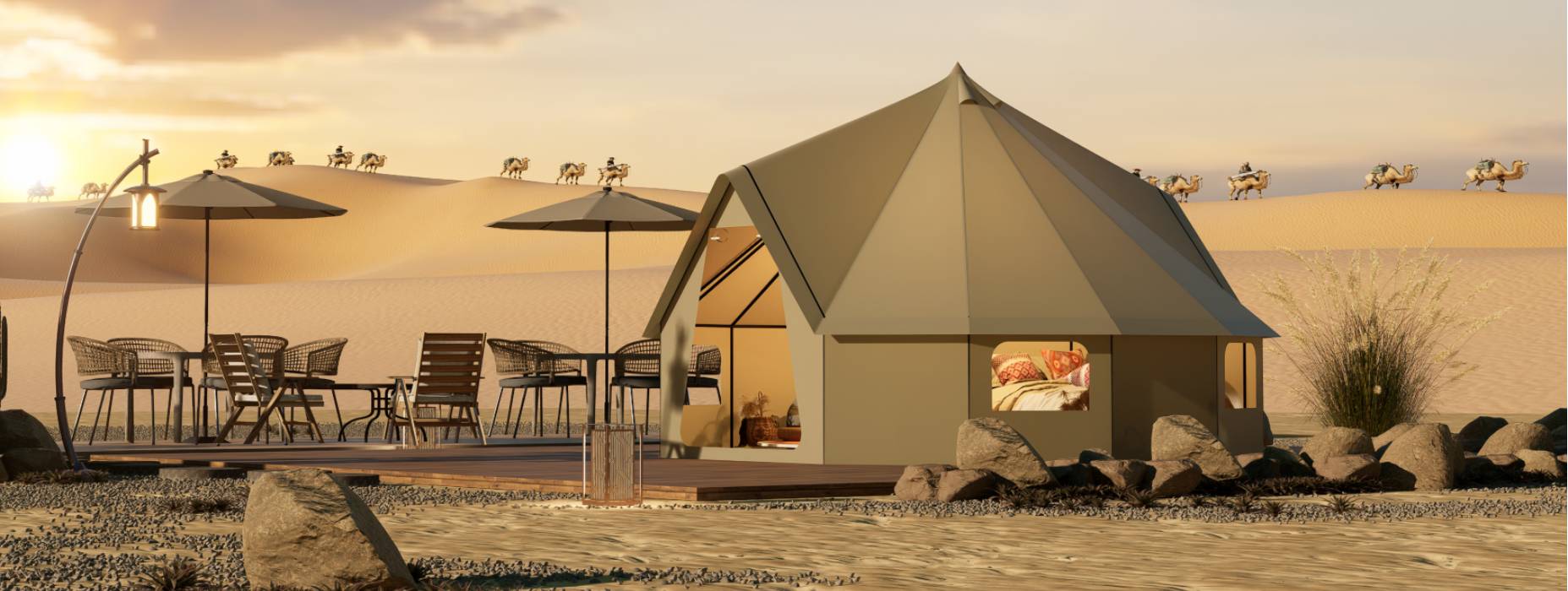 和静县露营酒店帐篷产品